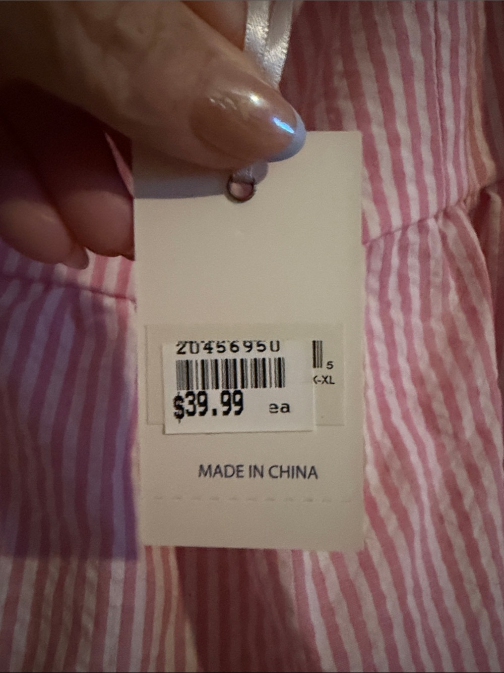 Pink Striped Ruffle Strap Top - Picture 2 of 5
